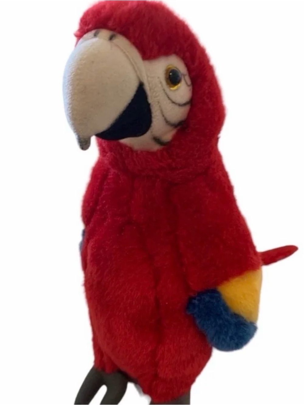 FAO SCHWARZ Parrot Bird Plush Stuffed Animal Toy Height 13”